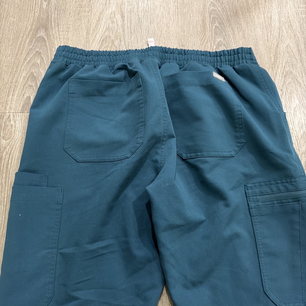 Figs Scrub Pants Bottoms Yola Sz Medium TW2000R Dark Teal PO# 1643 - Picture 10 of 11